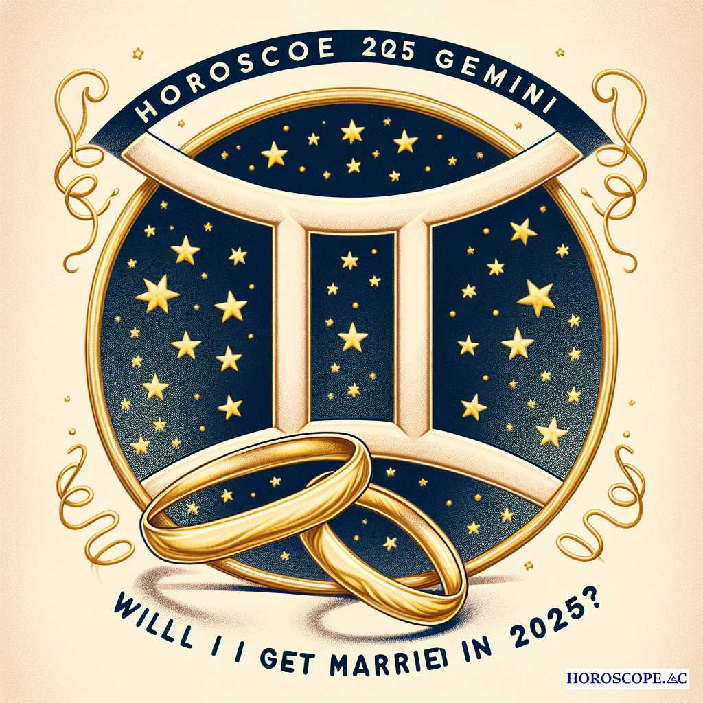 2025年の双子座のホロスコープ：2025年に結婚しますか？